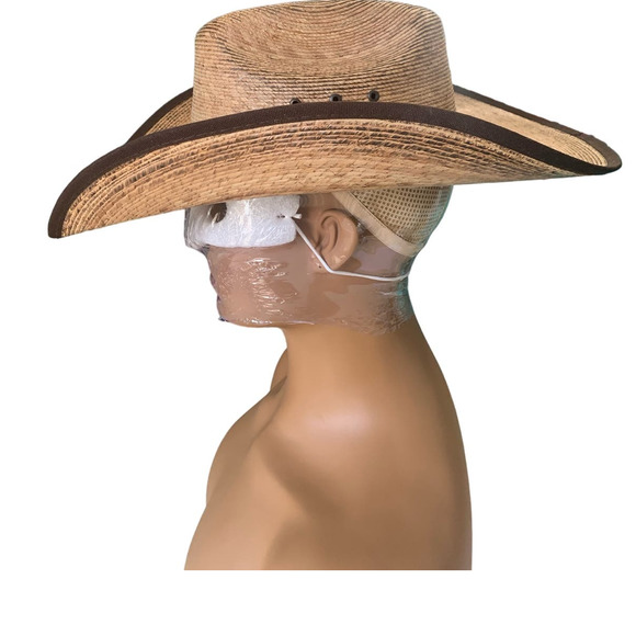 Cody James Accessories Cody James Ponderosa Natural Belted Straw Cowboy Hat Studded Hatband